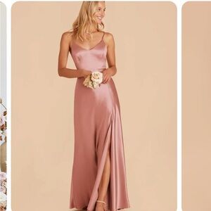 Birdy Grey Jay Dress in Dessert Rose satin NWT